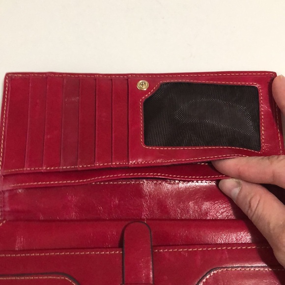 ITSLIFE Rose Red RFID Leather Wallet - Picture 3 of 10